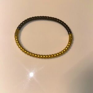 BLack and gold bead bracelet
